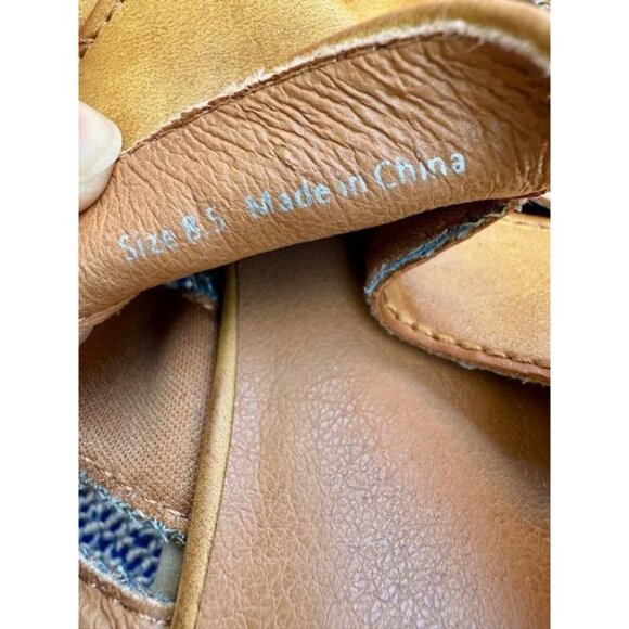 Dolce Vita Womens Mustard Yellow Distressed Mule Heels With 3" Block Heel - Picture 7 of 9